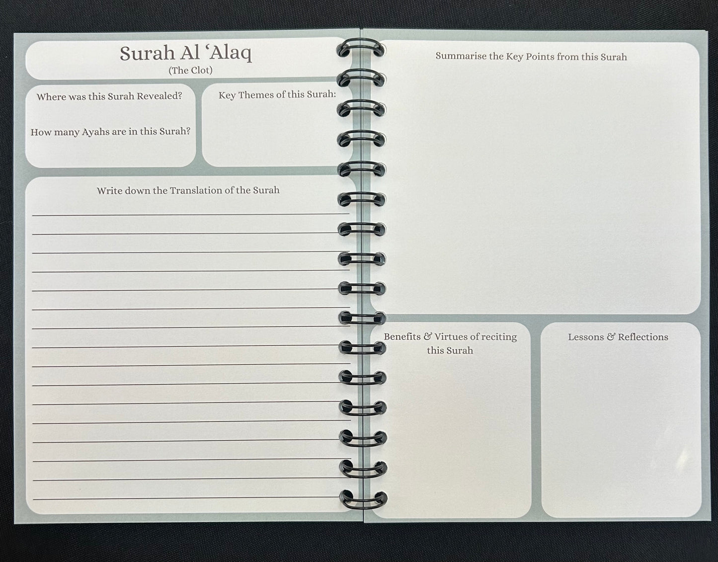 Surah Summaries Quran Journal - Juz 30 Edition