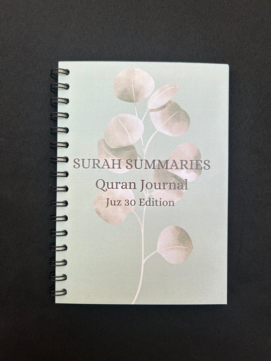 Surah Summaries Quran Journal - Juz 30 Edition